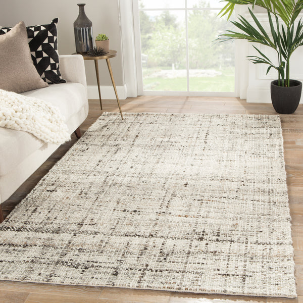 Jaipur Living Season Handmade Solid Gray/ Ivory Area Rug (12'X15')