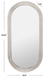 Safavieh Shania Oval Silver Mirror Silver Aluminium / Glass / Mdf CMI1009A