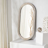 Safavieh Shania Oval Silver Mirror Silver Aluminium / Glass / Mdf CMI1009A