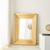 Safavieh Kerry Small Rectangle Wall Mirror Brass Wood / Mirror / Metal CMI2004A