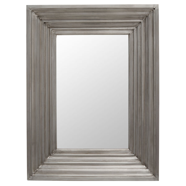 Safavieh Kerry Small Rectangle Wall Mirror Silver Wood / Mirror / Metal CMI2004B