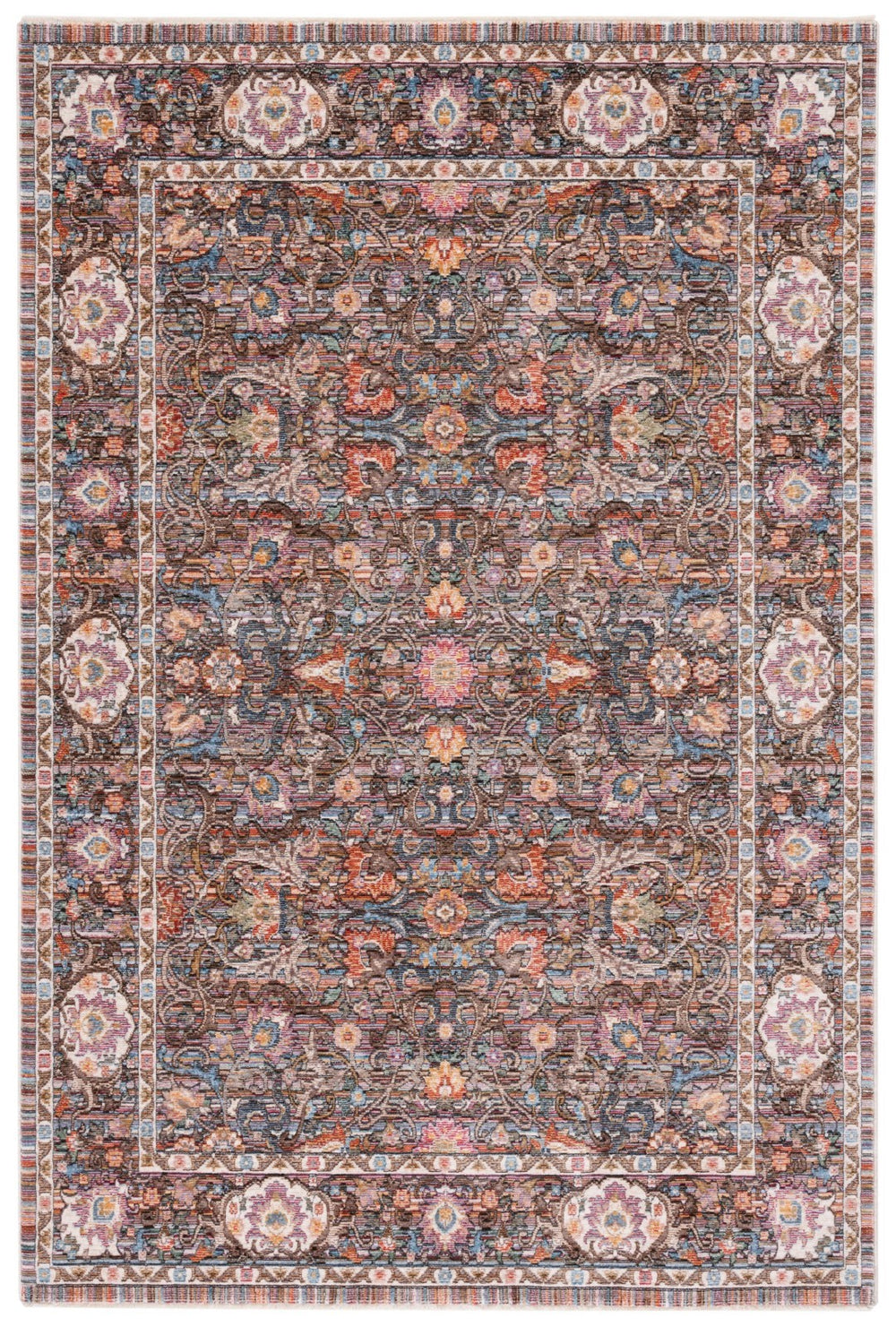 Safavieh Crimson 224 Power Loomed 90% Space Dyed Polyester/10% Shrink Polyester Rug CMS224B-9
