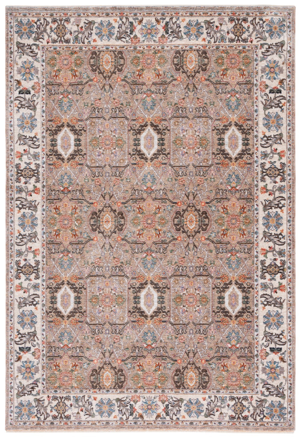 Safavieh Crimson 242 Power Loomed 90% Space Dyed Polyester/10% Shrink Polyester Rug CMS242B-9