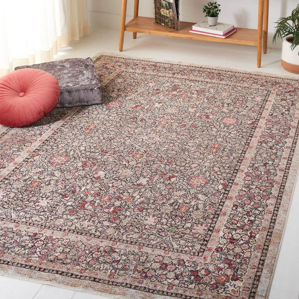 Safavieh Crimson 272 Power Loomed 90% Space Dyed Polyester/10% Shrink Polyester Rug CMS272B-9