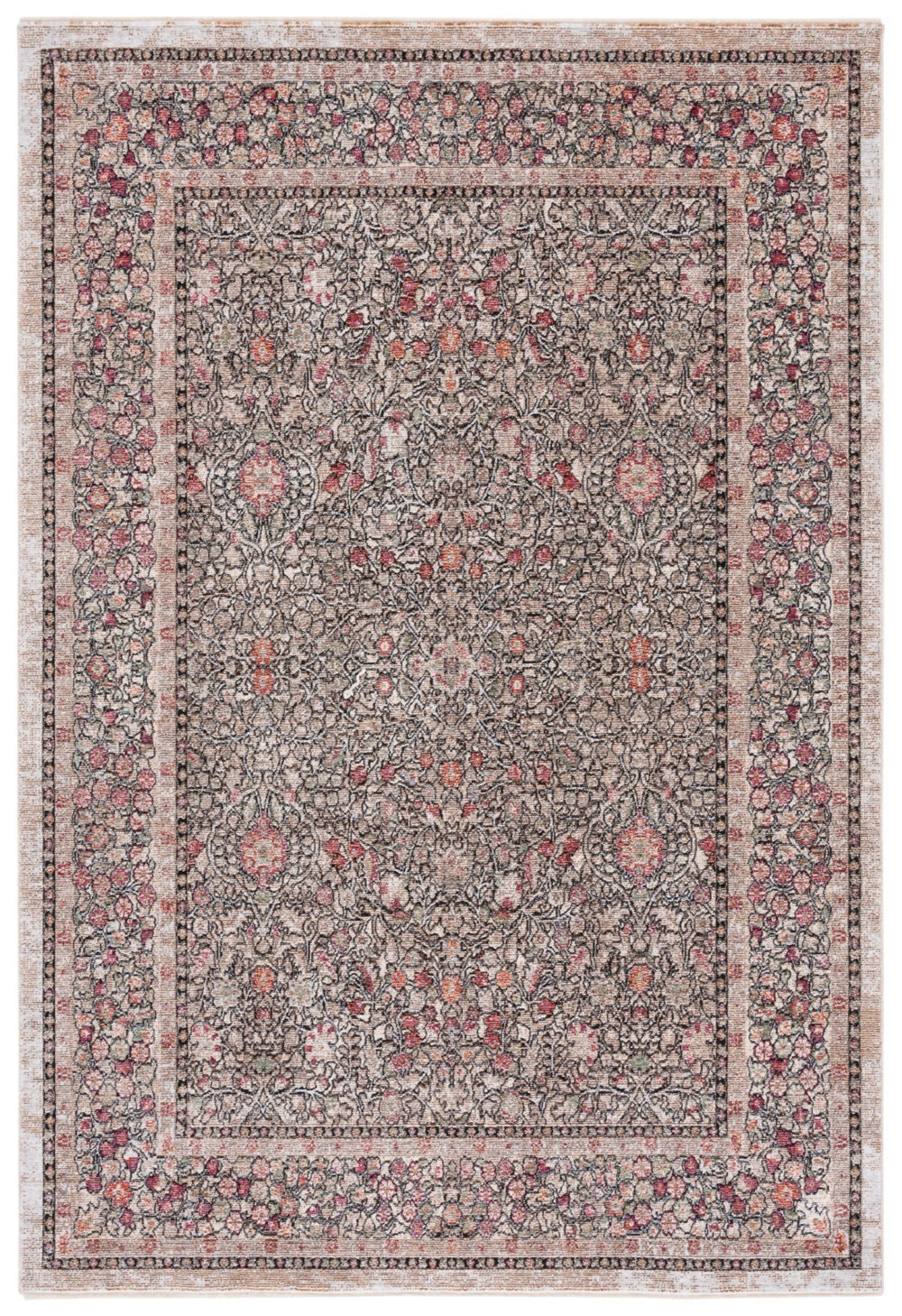 Safavieh Crimson 272 Power Loomed 90% Space Dyed Polyester/10% Shrink Polyester Rug CMS272B-9