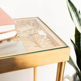 Leilani Palm Leaf Console Table