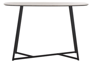 Safavieh Arrington Console Table  White/Black Metal CNS4203A