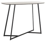 Safavieh Arrington Console Table  White/Black Metal CNS4203A