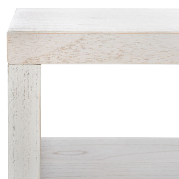 Safavieh Zella 4 Door Console Table White Washed Pine Wood / Pb / Mindi Veneer / Albasia Veneer CNS5004A