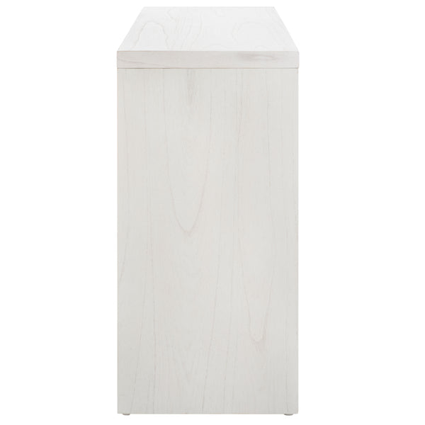 Safavieh Zella 4 Door Console Table White Washed Pine Wood / Pb / Mindi Veneer / Albasia Veneer CNS5004A