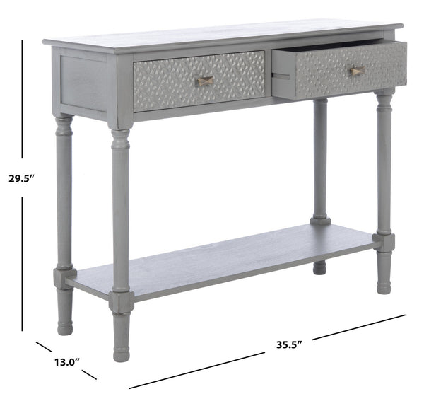 Safavieh Halton 2Drw Console Table CNS5718D