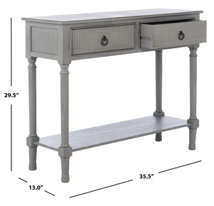 Safavieh Haines 2Drw Console Table CNS5727B