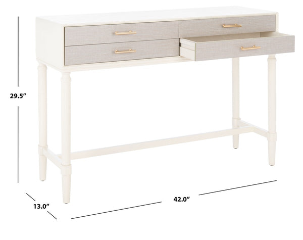 Safavieh Estella 4Drw Console Table CNS5732A