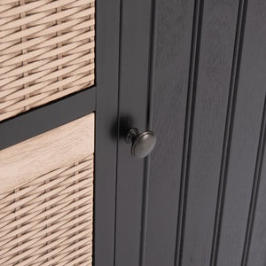 Landers 2 Door Console with Removable Baskets - Stylish Storage Solution for Entryway or Living Room