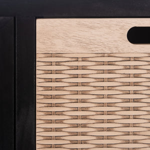 Landers 2 Door Console with Removable Baskets - Stylish Storage Solution for Entryway or Living Room