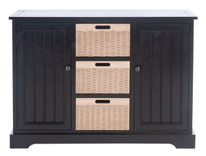 Landers 2 Door Console with Removable Baskets - Stylish Storage Solution for Entryway or Living Room