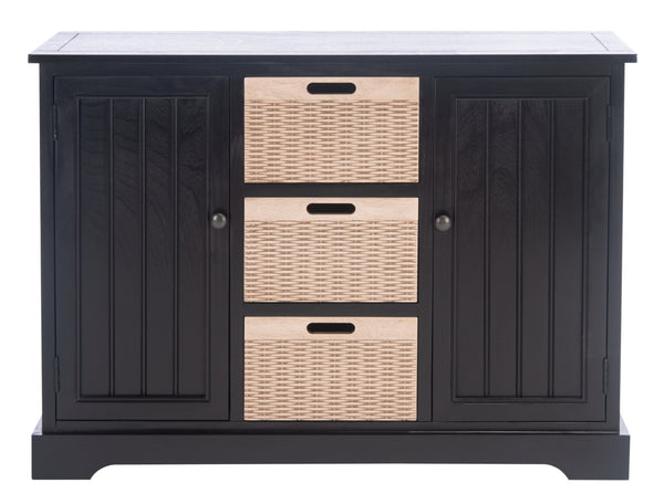 Landers 2 Door Console with Removable Baskets - Stylish Storage Solution for Entryway or Living Room