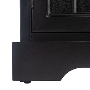 Landers 2 Door Console with Removable Baskets - Stylish Storage Solution for Entryway or Living Room