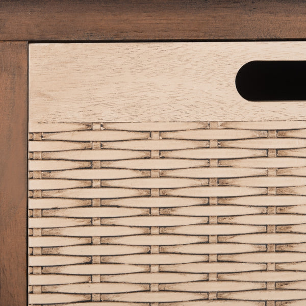 Landers 2 Door Console with Removable Baskets - Stylish Storage Solution for Entryway or Living Room