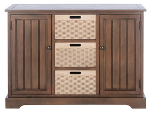 Landers 2 Door Console with Removable Baskets - Stylish Storage Solution for Entryway or Living Room