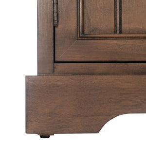 Landers 2 Door Console with Removable Baskets - Stylish Storage Solution for Entryway or Living Room