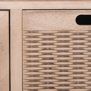 Landers 2 Door Console with Removable Baskets - Stylish Storage Solution for Entryway or Living Room