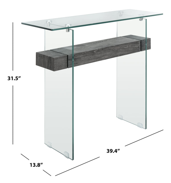 Kayley Console Table - Elegant Modern Design with Chic Geometric Lines Perfect for Any Space