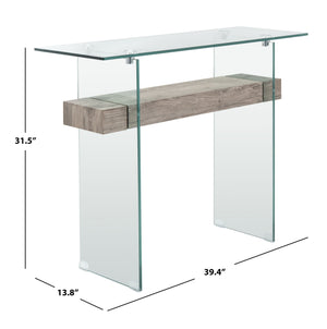 Kayley Console Table - Elegant Modern Design with Chic Geometric Lines Perfect for Any Space