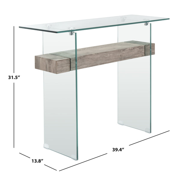 Kayley Console Table - Elegant Modern Design with Chic Geometric Lines Perfect for Any Space