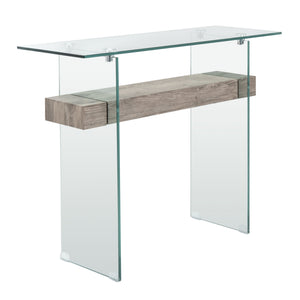 Kayley Console Table - Elegant Modern Design with Chic Geometric Lines Perfect for Any Space