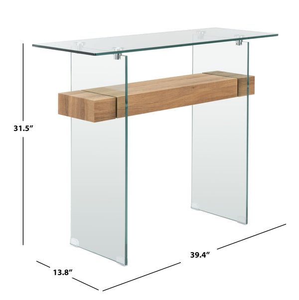 Kayley Console Table - Elegant Modern Design with Chic Geometric Lines Perfect for Any Space