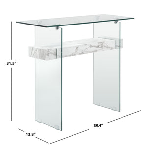 Kayley Console Table - Elegant Modern Design with Chic Geometric Lines Perfect for Any Space