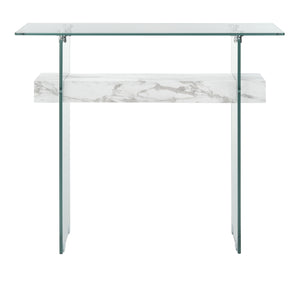 Kayley Console Table - Elegant Modern Design with Chic Geometric Lines Perfect for Any Space