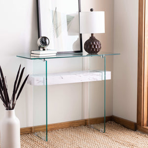 Kayley Console Table - Elegant Modern Design with Chic Geometric Lines Perfect for Any Space