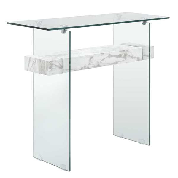 Kayley Console Table - Elegant Modern Design with Chic Geometric Lines Perfect for Any Space