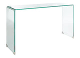 Safavieh Huck Tempered Glass Console Table CNS7301B