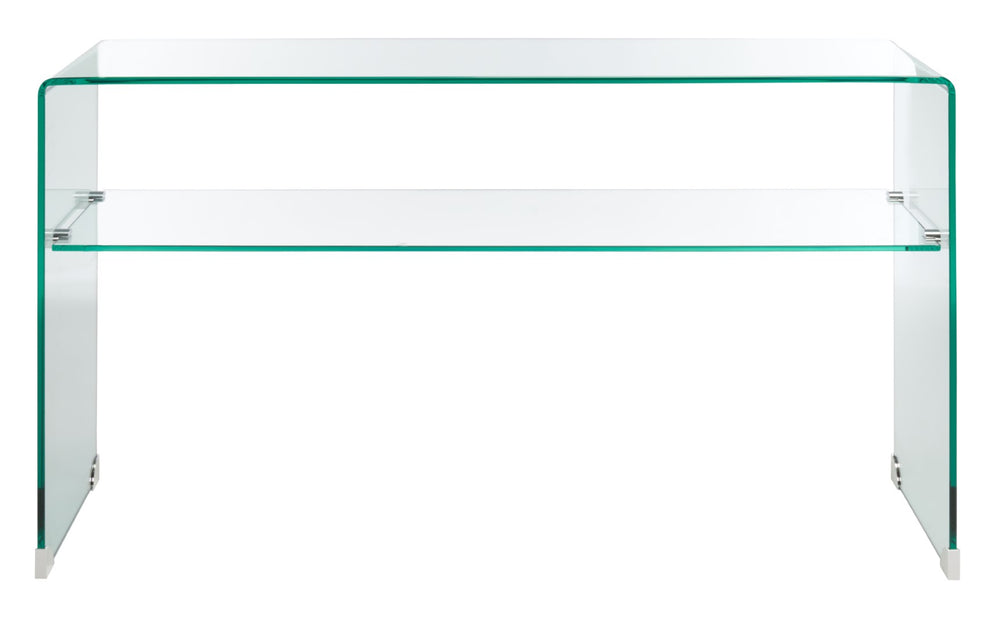 Safavieh Dash Tempered Glass 1 Shelf Console Table CNS7302B