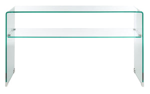 Safavieh Dash Tempered Glass 1 Shelf Console Table CNS7302B