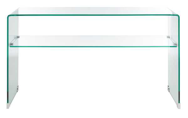 Safavieh Dash Tempered Glass 1 Shelf Console Table CNS7302B