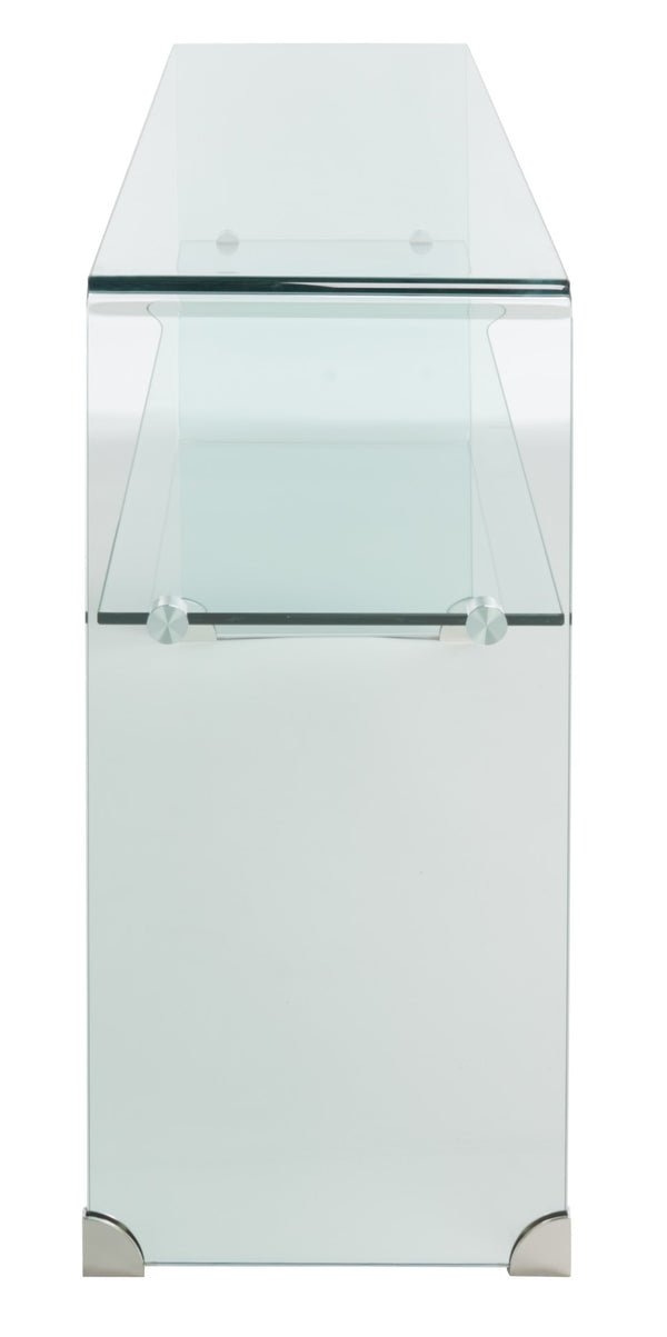 Safavieh Dash Tempered Glass 1 Shelf Console Table CNS7302B