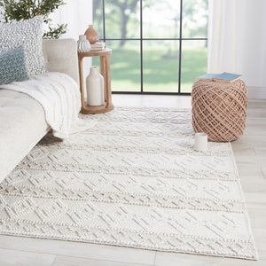 Jaipur Living Cosette Collection COE01 Adelie 100% PET Yarn Handmade Contemporary Trellis Rug RUG150123