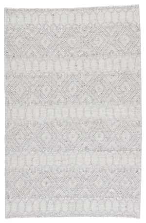 Jaipur Living Ismene Indoor/ Outdoor Trellis Light Gray/ White Area Rug (10'X14')