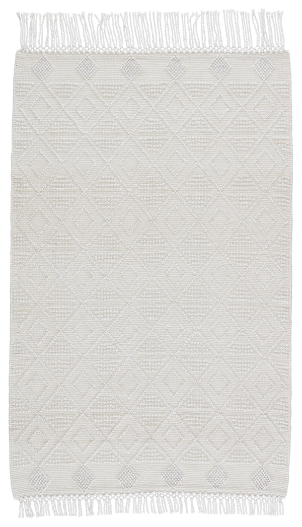 Jaipur Living Esma Indoor/ Outdoor Geometric White/ Ivory Area Rug (9'X12')