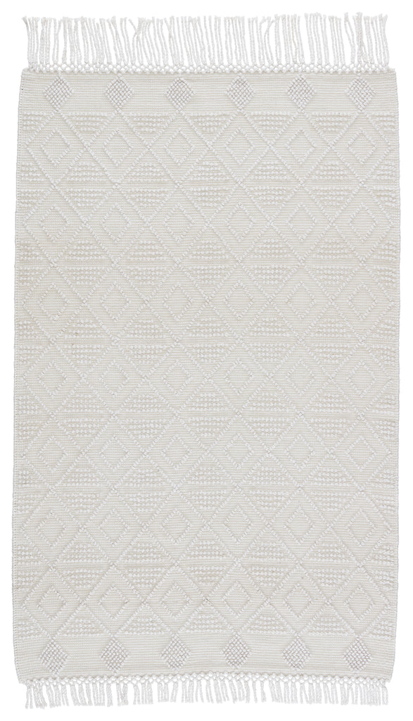 Jaipur Living Esma Indoor/ Outdoor Geometric White/ Ivory Area Rug (9'X12')