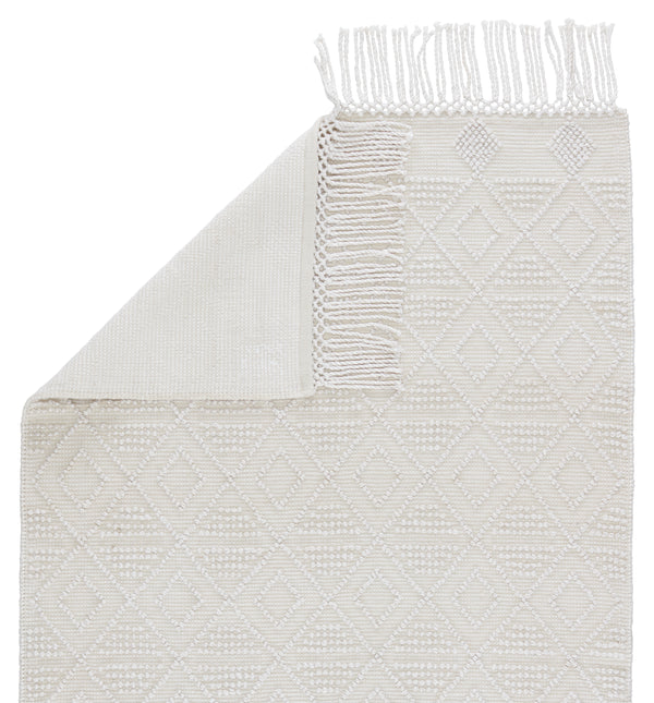 Jaipur Living Esma Indoor/ Outdoor Geometric White/ Ivory Area Rug (9'X12')