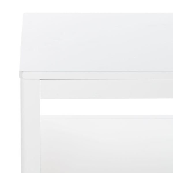 Miya Coffee Table: Stylish Rattan Mesh Design with Open Shelves for a Cozy Living Room Centerpiece