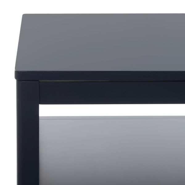 Miya Coffee Table: Stylish Rattan Mesh Design with Open Shelves for a Cozy Living Room Centerpiece