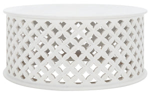 Safavieh Kaydix Round Coffee Table White Wash  COF5300A