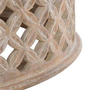 Safavieh Kaydix Round Coffee Table Burnt White  COF5300D