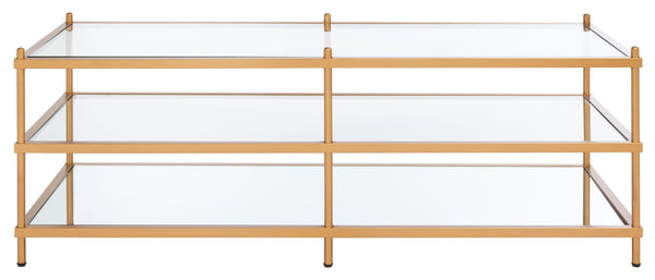 Safavieh Cathal Glass And Mirror Coffee Table COF6204B